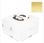 Recycled Paper Birthday Cake Box , Cake Packaging Box 25X25X0.4 Cm