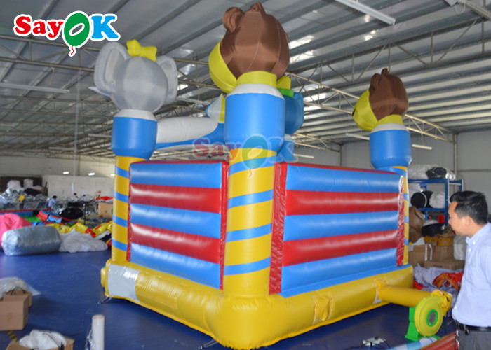0.55mm PVC Outdoor Inflatable Bouncer Animal Theme Kids Blow Up Bounce House