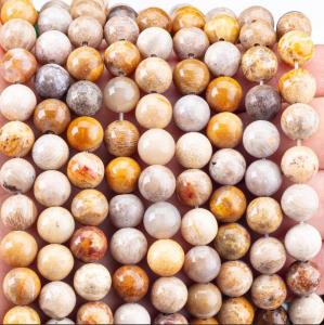 Wholesale Chrysanthe Stone Round Bead Natural Crystal Gemstone Loose Bead Strands for DIY Jewelry Making from china suppliers