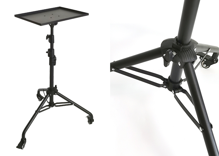 Foldable Height Adjustable Multifunctional Mobile Stand Detachable With Universal Casters