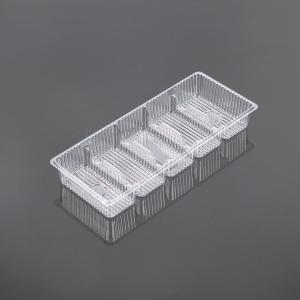Wholesale Hengmaster Food Grage Disposable Plastic Biscuit Disposable Snack 5-com PET Tray from china suppliers