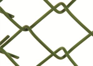 Wholesale Dark Green Hot Dipped Chain Link Fence Roll Silver Electric Galvanized 10m With PVC Coating from china suppliers