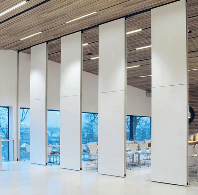 110mm Soundproof Movable Room Partition Aluminum Frame Fabric Surface