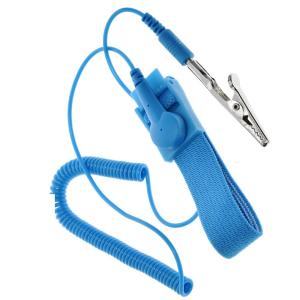 Wholesale Electrician IC PLCC Cordless Anti Static Wrist Strap Clip Discharge Cable Band from china suppliers
