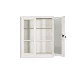 Laboratory Vessel Storage 0.131cbm Two Glass Door Filing Cabinet Commercial