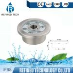 Stainless Steel DC24V LED Fountain Light IP68 Waterproof Color Changing