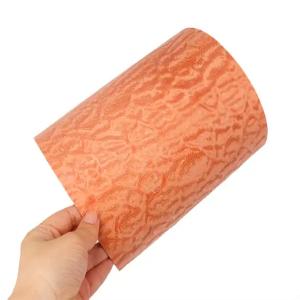 Wholesale Orange Dyed Decorative Wood Veneer Sheets , 0.6mm-3mm Colored Wood Veneer from china suppliers