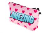 Polytester Waterproof Cosmetic Bag Organizer Small Makeup Brush Bag For Lady