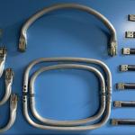 Brass Aluminum Bag Making Accessories Frame , Metal Bag Hook 10mm Thickness