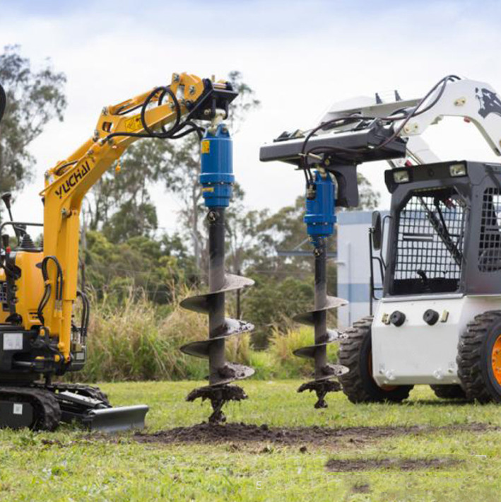 Skid Steer Mini Excavator Auger Drive Hex51 Hydraulic Drill For Excavator
