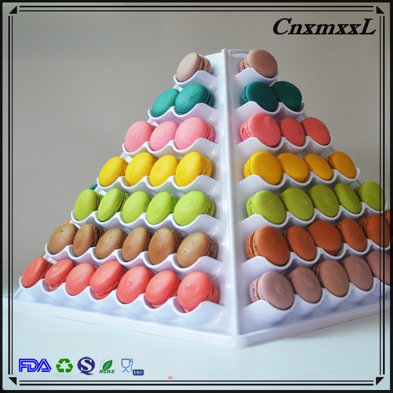Multifunctional 7 tiers macaron tower macaron display stand for wholesales