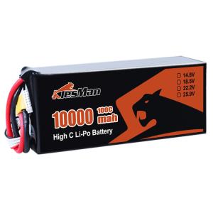Wholesale Lightweight Lithium Polymer Battery 6S 10000mAh 22.2V 50C 70C 100C for 10 inch FPV Drone from china suppliers