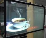 3D Advertising Rear Projection Film Daylight Glass Holographic 100um Transparent
