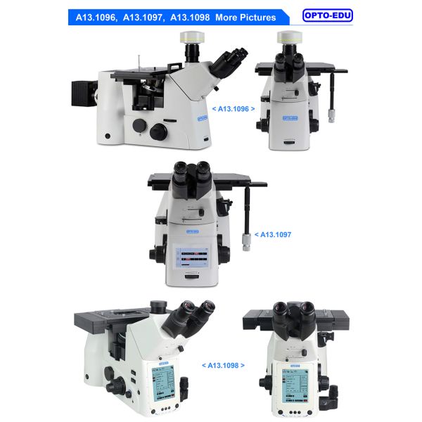OPTO EDU A13.1096 Inverted Metallurgical Microscope Research Level