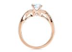 0.8ct Natural Diamond Engagement Rings 6.0MM Dimension OEM ODM