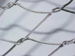 China Durable Stainless Steel Rope Mesh , Stainless Steel Wire Rope Net Plain Weave on sale