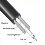 G.652D SM Flat FTTH Drop Fiber Optic Cable 2-4km/Drum GYFXTY-FL