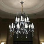 Modern Kichler chandelier with Black White Lampshade (WH-Mi-52)