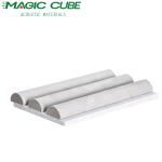 Elegant Suede-Covered Wooden Slat Acoustic Wall Panels For Interior Decoration