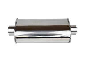 Wholesale Stainless Steel Auto Spares Exhaust Universal Muffler Silencer Oval Body from china suppliers