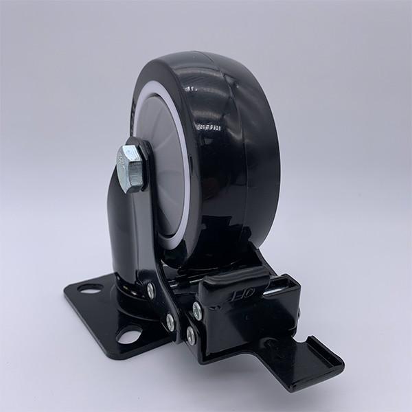6 Inch Safety Dual Locking Plate Industrial Caster Wheels