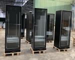 Bar Beer Beverage Display Refrigerator Full Glass Door With LED Lights
