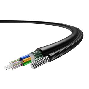 Wholesale Outdoor Armored Aerial Optical Fiber Cable Self Supported Of FTTX from china suppliers