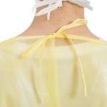 120x140cm Sterile Disposable Gowns , long ties Hospital Isolation Gown
