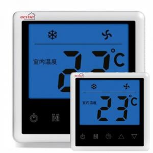 China 230 VAC 50Hz Digital Fan Coil Thermostat With External Temperature Sensor on sale