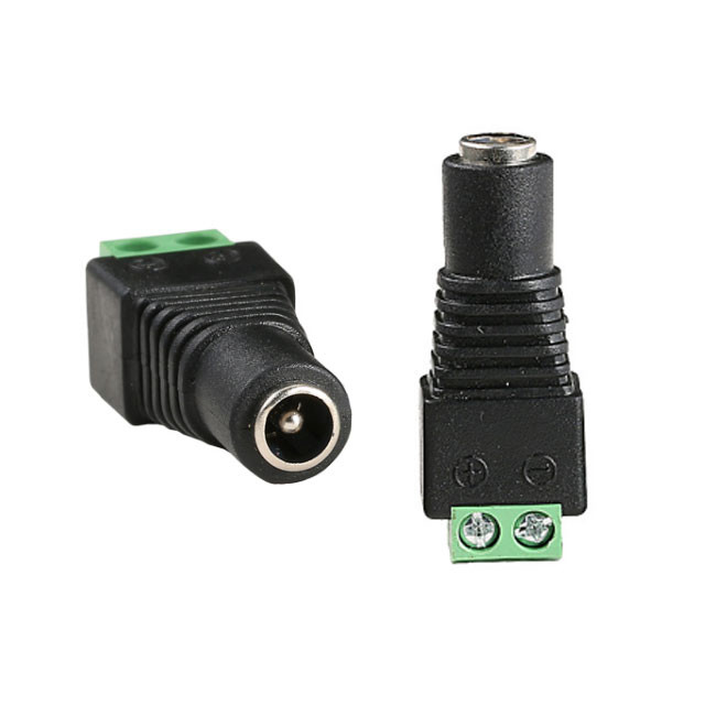 Male Power Plug Connection CCTV Dc Jack Connector 12V 2.1 * 5.5mm