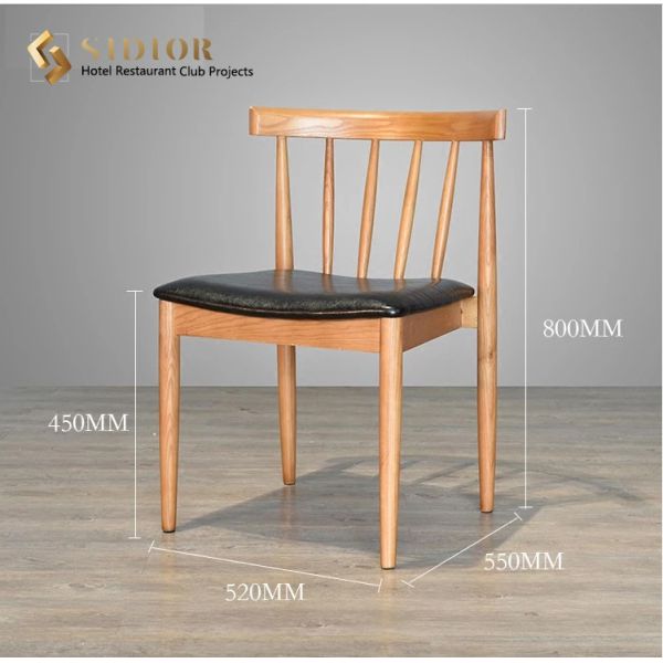 Modern Design Dinning Chair, Hot Sell Restaurant Dinning Chair, Solid Wood Frame, High Density Foam