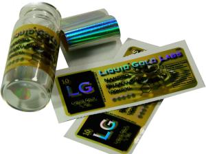Wholesale Liquid Gold Lab Laser 10ml Vial Labels For vial from china suppliers