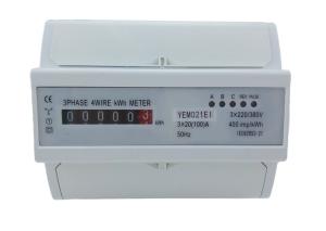 Wholesale 50Hz Register Four Wire Din Rail KWH Meter Electronic Digital Counter Type Kwh from china suppliers