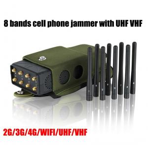 China Full Bands All In One Cellular Signal Jammer 12 Antennas Blocking GPS WiFi RF Signal on sale