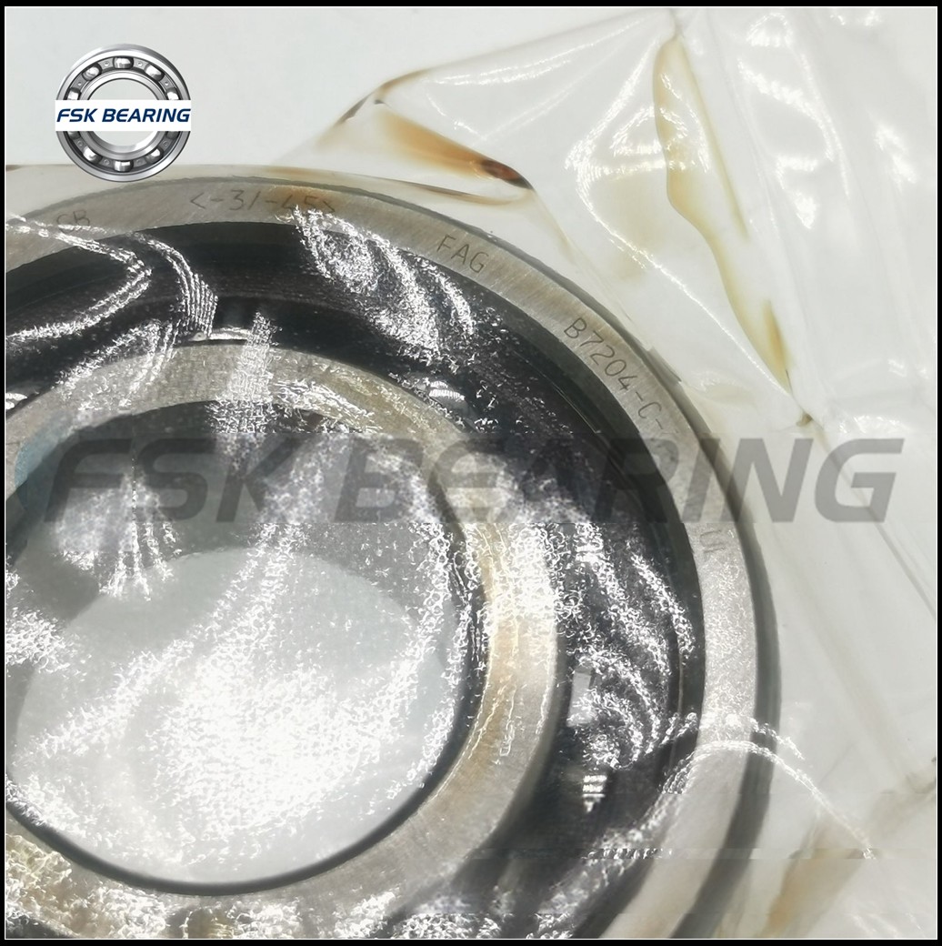 Super Precision B7204-C-T-P4S-UL 7204CDG Single Row Angular Contact Ball Bearing ID 20mm OD 47mm