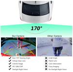 1080P AHD 170° Car Rear View Camera Vehicle Reverse Black Fisheye Lens