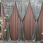 SX-388 Wholesale drape cloth curtains valance for wedding stage backdrop