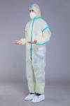 Antibacterial 37GSM PP PE Breathable Disposable Coveralls