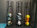 Floor Standing H1020mm W270mm Garage Sports Ball Storage , Vertical Basketball