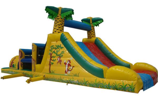 Big Party Obstacle Course Bounce House Rentals , Kids Sports Games Blow Up