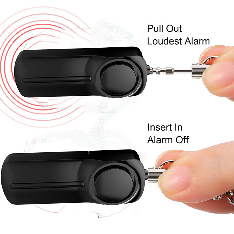 Security personal alarm devices personal aaa battery alarm bell anti rape self defense weapons