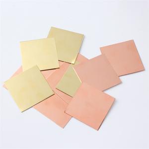 Wholesale Customized Thickness Red Copper Plate C26800 C27200 Shiny Colour Cu Sheet Large in Stock from china suppliers