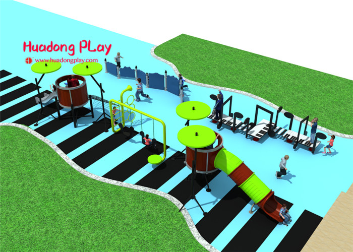 Funny Outdoor Playground Slides Linear Low Density Polyethylene Easy Installation
