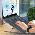 Adjustable Aluminum Laptop Stand Foldable Waterproof At Office Home Trip