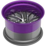 Matte Gun Metal Disc Lip Purple Aluminum Alloy Rims 2 Piece 19inch S5 19x9.5