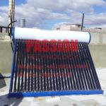 300L Glass Tube Solar Water Heater Low Pressure Solar Thermal Heater 8L Top Tank