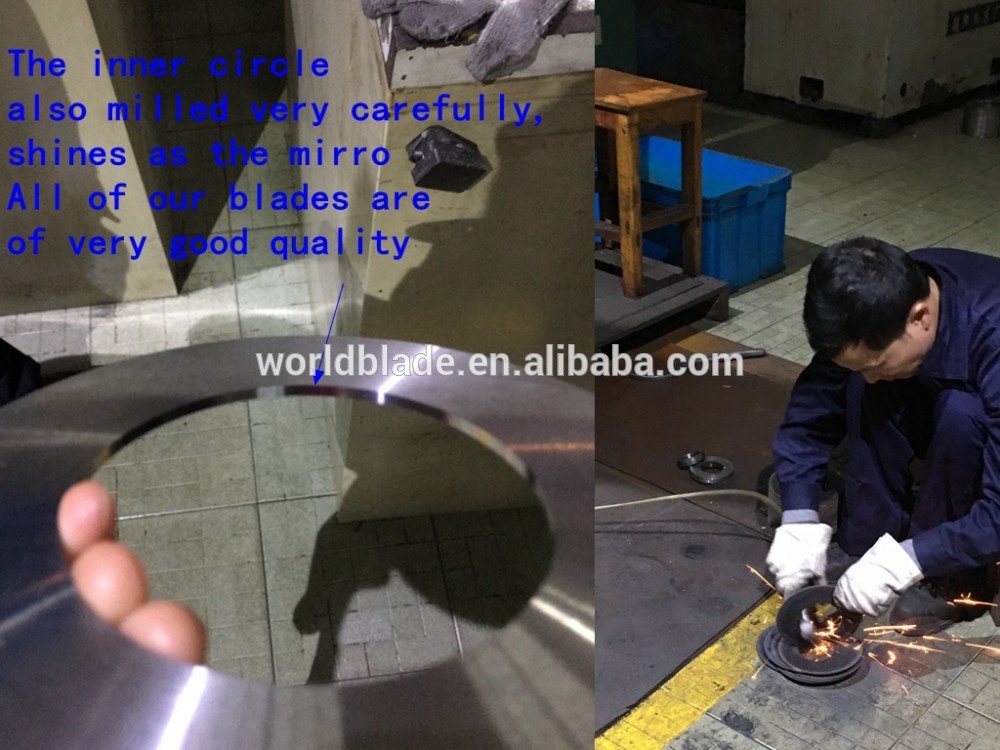 Customized Textile Metal Rotary Cutting Machine Blade , Tungsten Carbide Blade
