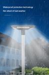 Energy-saving Solar LED Lawn Bollard Lights Lamp Size 578*578*156MM Lumen 3200LM