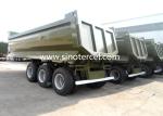 OEM Steel Tipper Semi Trailer ISO SGS With Hydraulic System