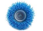 75 MM OD Mounted Blue Nylon Cup Brush , Abrasive Cup Brush For Remove Paints